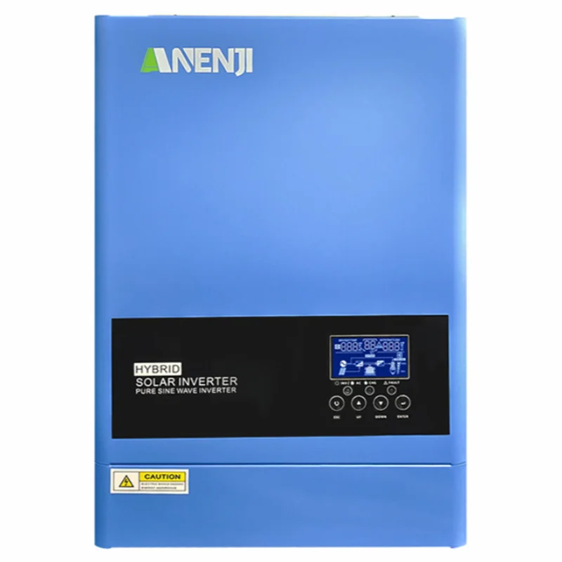 ANENJI 6.2KW Hybrid Solar Inverter 220V 48V Pure Sine Wave Built-in 120a MPPT Solar Charge Controller Max PV 500V