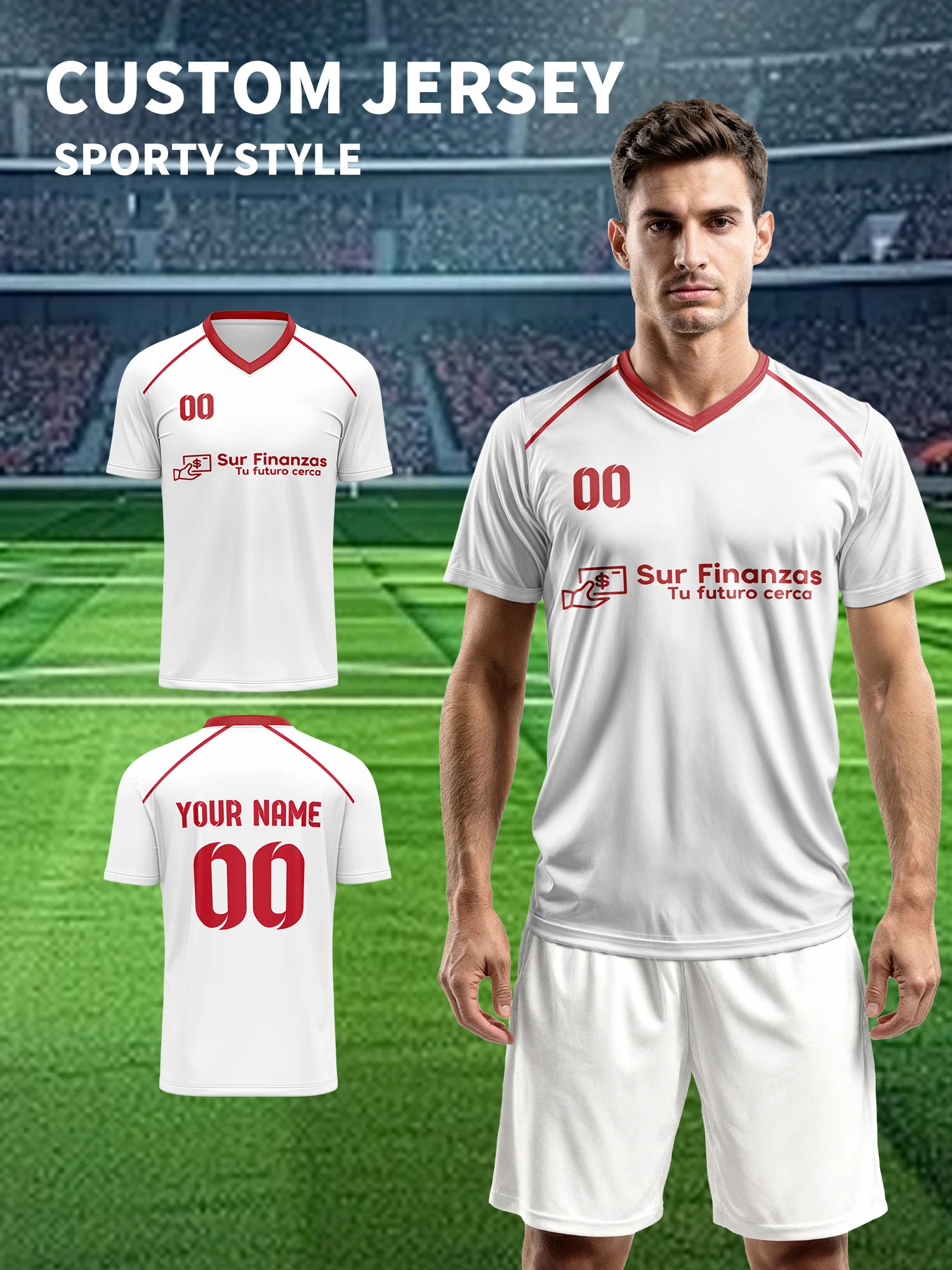 

Создайте свой собственный футбольный джерси | Индивидуальное имя и номер | Дышащая футболка для тренировок по футболу/футбольная майка, ограниченная серия