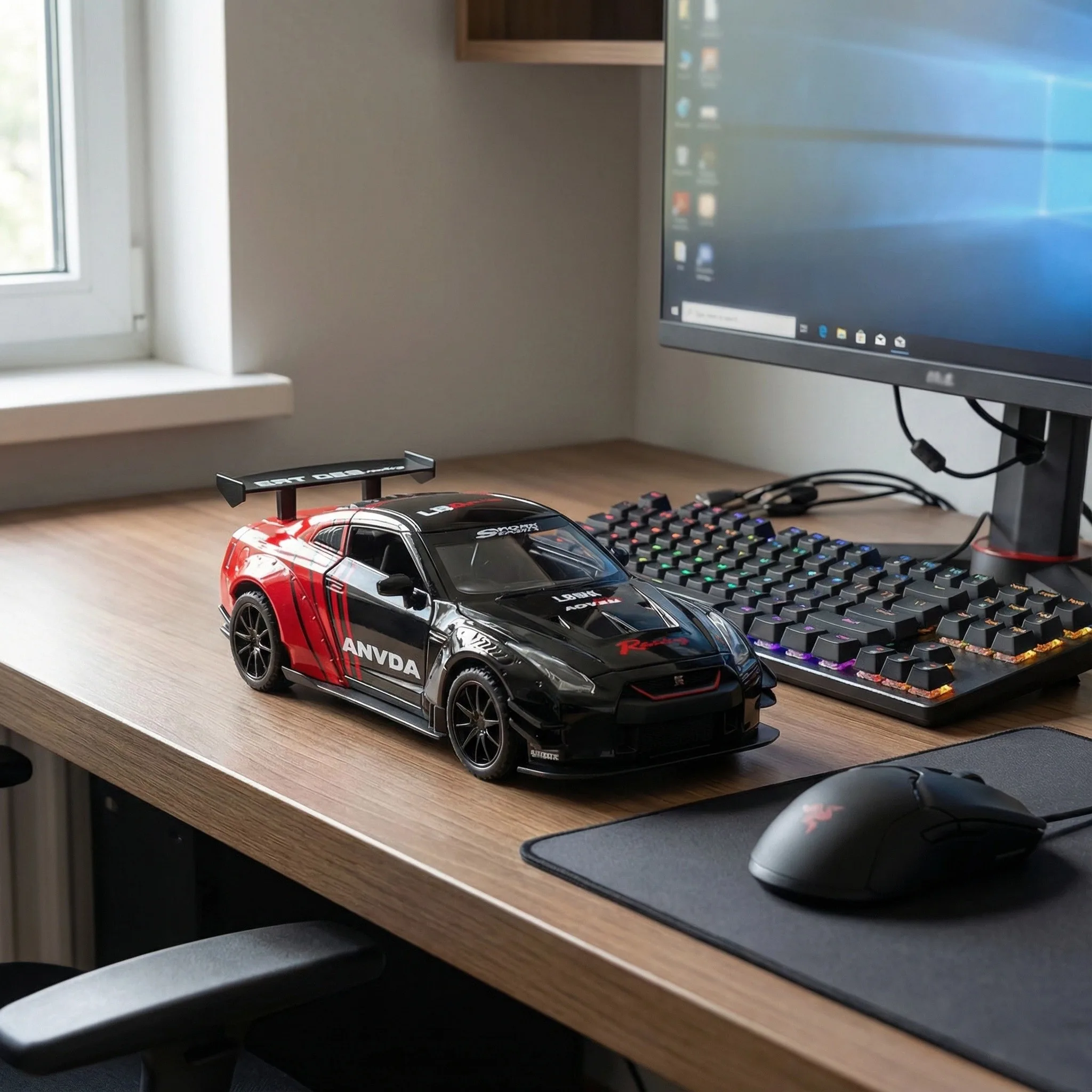 �y�Z�[�����zJDM 1:32 ���Y GTR R35 �X�J�C���C�� �A���X �������_�C�L���X�g���f���J�[ ���V�~�����[�V���� �~�j�`���A �������� �q������