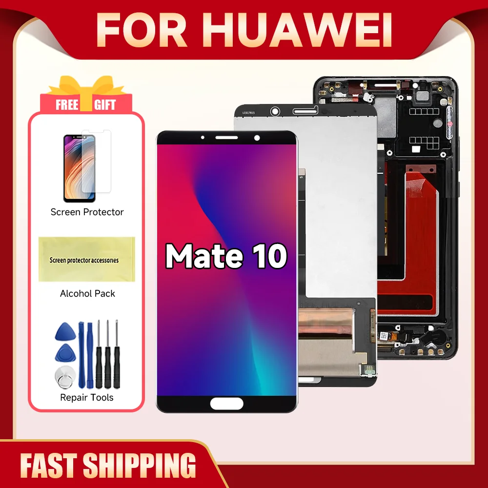 For HUAWEI Mate 10 5.9\'\'For Mate10 ALP-L29 L09 AL00 TL00 LCD Display Touch Screen Digitizer Assembly Replacement