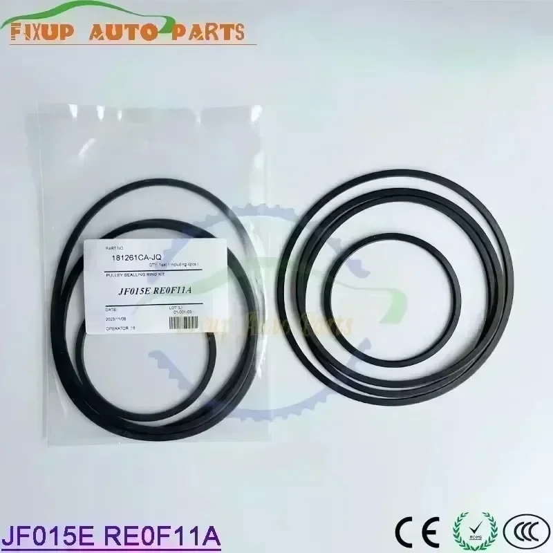 1~6Sets CVT JF015E RE0F11A JF015 Transmission Pulley Sealing Rings Kit 181261CA-JQ D-ring Pulley Kits For Nissan Suzuki REOF11A