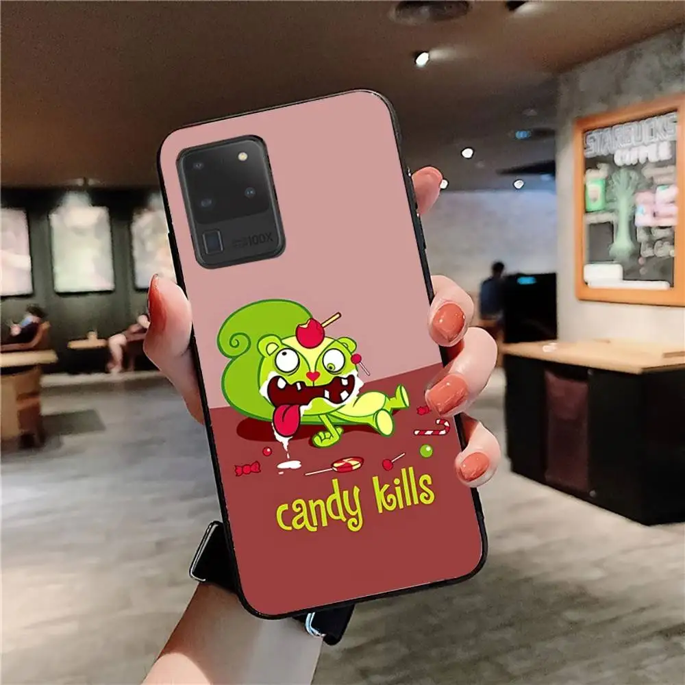 H-Happy Tree Friends Telefoonhoesje voor Samsung S24Fe 25 Ultra Plus 20 Lite 21 30 22 23 24 22 Ultra 5G Fundas
