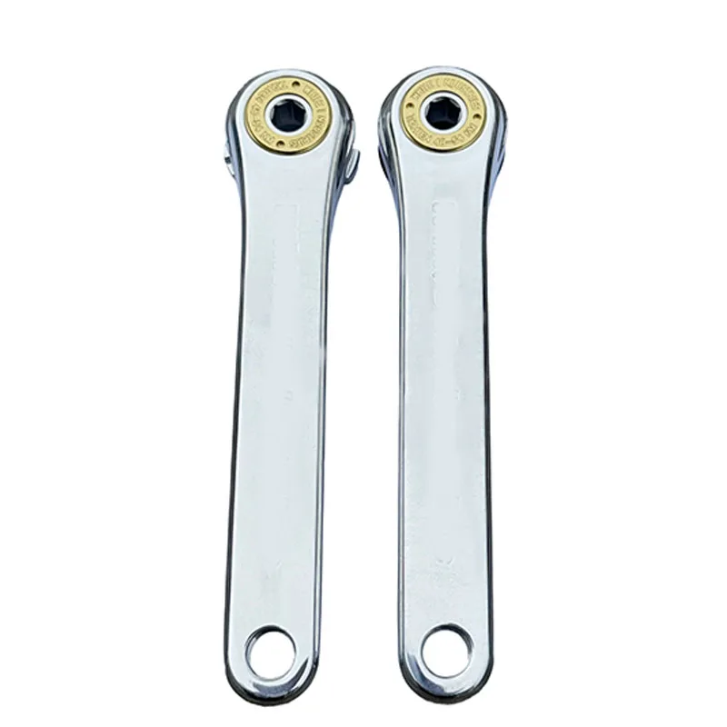 Bicycle R30 Crankset, 170mm, 30mm Round Hole Axle, CNC Machined Aluminum Alloy, Suitable for Brompton Folding Bike Modification