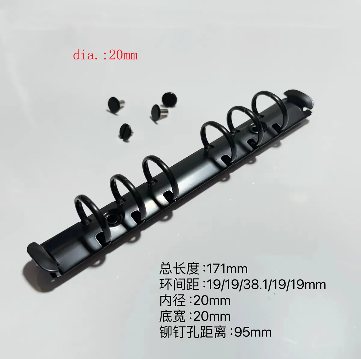 Mecanismo de clipe A6 19/19/38/19 15/20/25 mm