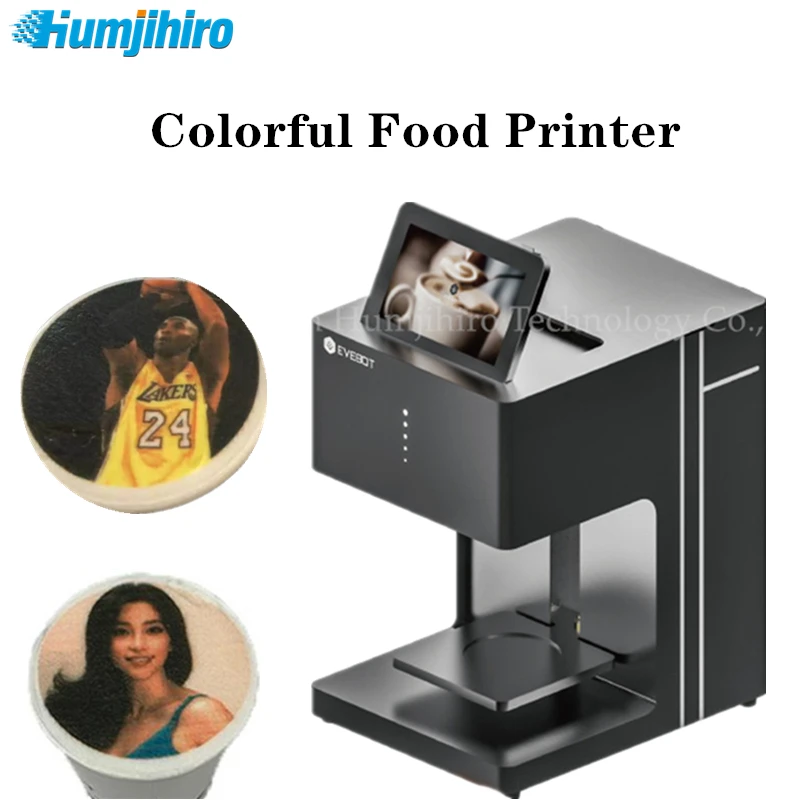 

Color Coffee Printer Machine 3D Food Printer For Coffee Cake Biscuits Cappuccino Macaron Selfie Latte Printing Inkjet Printer