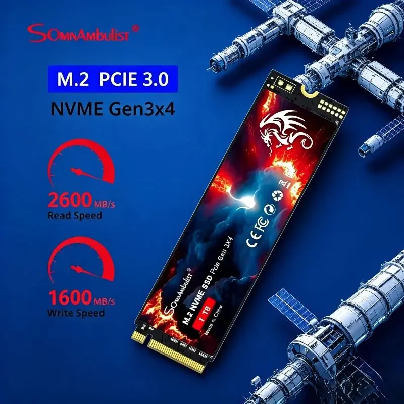 

Your Device Storage with Premium SomnAmbulist 2280 PCIe3.0 M2 NVME SSD, Rich Multi-capacity Selections and Outstanding Running
