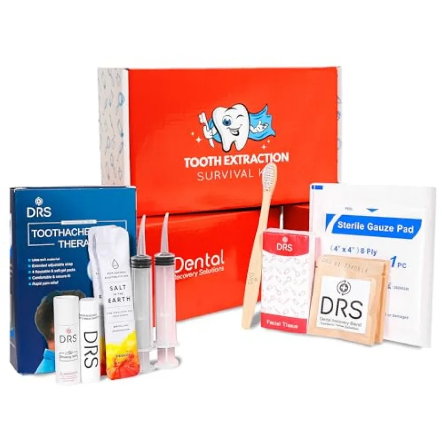 Wisdom Teeth Recovery Kit with Ice Packs and Supplies