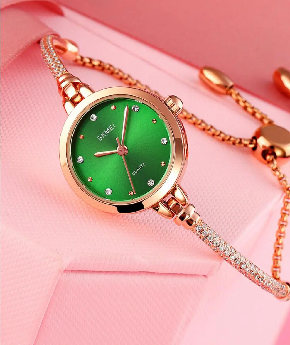 2024 Luxury Elegant Watch For Woman Bracelet style Waterproof Rose Gold Ladies Quartz Wristwatch Casual Women's Watches New