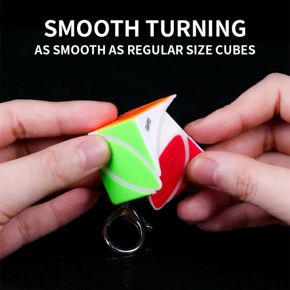 QiYi Mini Pane Schoolbag Ciondolo edera Jinzita 3x3 Cubo Magico Puzzle Ciondolo Catena Portachiavimagico Giocattoli Educativi Per Bambini