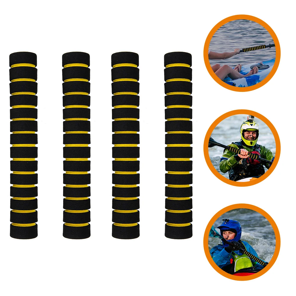 2 Pairs Colorful Handlebar Cover Paddle Rod Protector Kayak Grips Non-slip Canoe Oar Sponge Kayaking Equipment Child Kid