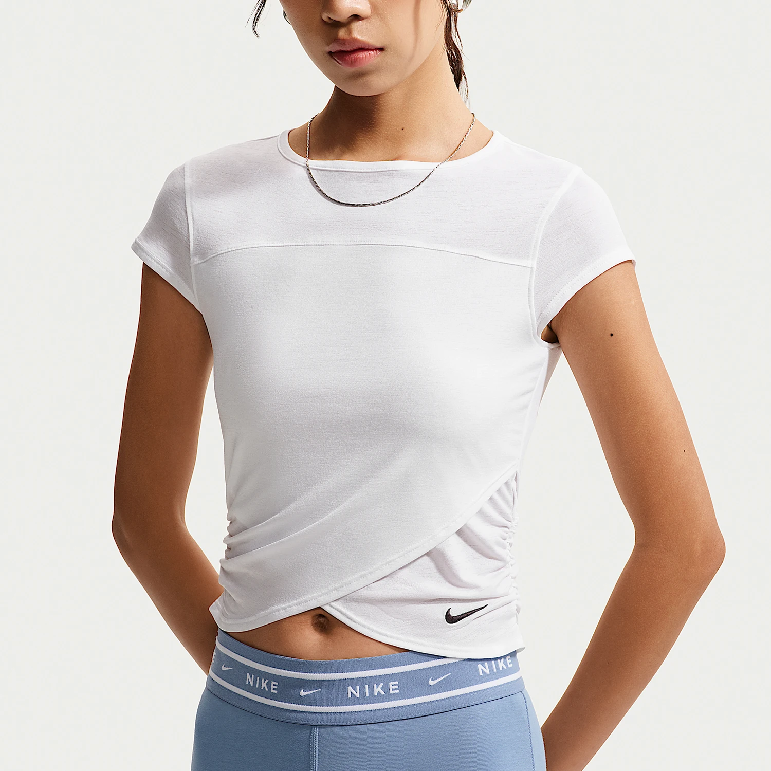 Nike genuine women's fashionable breathable skin friendly sports pullover short sleeved T-shirt IV5006-100