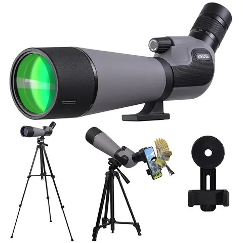 25-75x80 New Version Spotting Scope for Target Shooting Long Range HD Scope with Tripod Phone Adapter for Bird Watching Wildlife