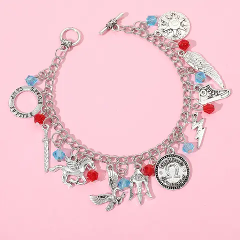 Pulsera con colgante de insignia de Metal, brazalete de dibujos animados, accesorios de joyería para fiesta, regalos