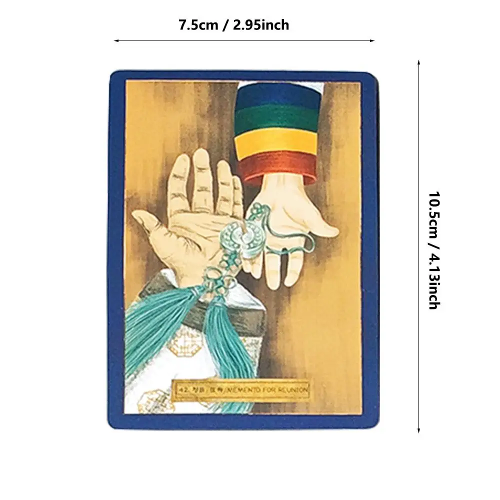10.5*7.5cm MANSHIN I: Traditional Korean Shamanism & Folklore Oracle Card Deck, 83 Pcs Double-embossed Oracle Cards in Rigid Box