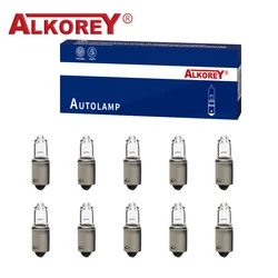 Alkorey 10 Chiếc H10W 12V 10W BA9S Halogen Phanh Đèn Báo Tín Hiệu Đèn Đèn Ô Tô Thủy Tinh Halogen bóng Đèn Pha LED