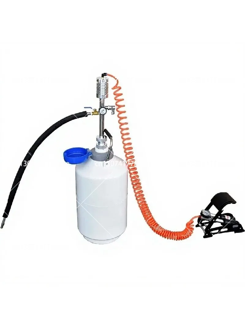 Industrial Foot-Operated Liquid Nitrogen Transfer Pump with Self-Pressurization for Cryogenic Use