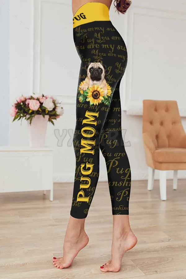 U Zal Een Bichon Frise 3D Gedrukt Leggings Sexy Elastische Vrouwelijke Skinny Leggings Gothic Yoga Leggings