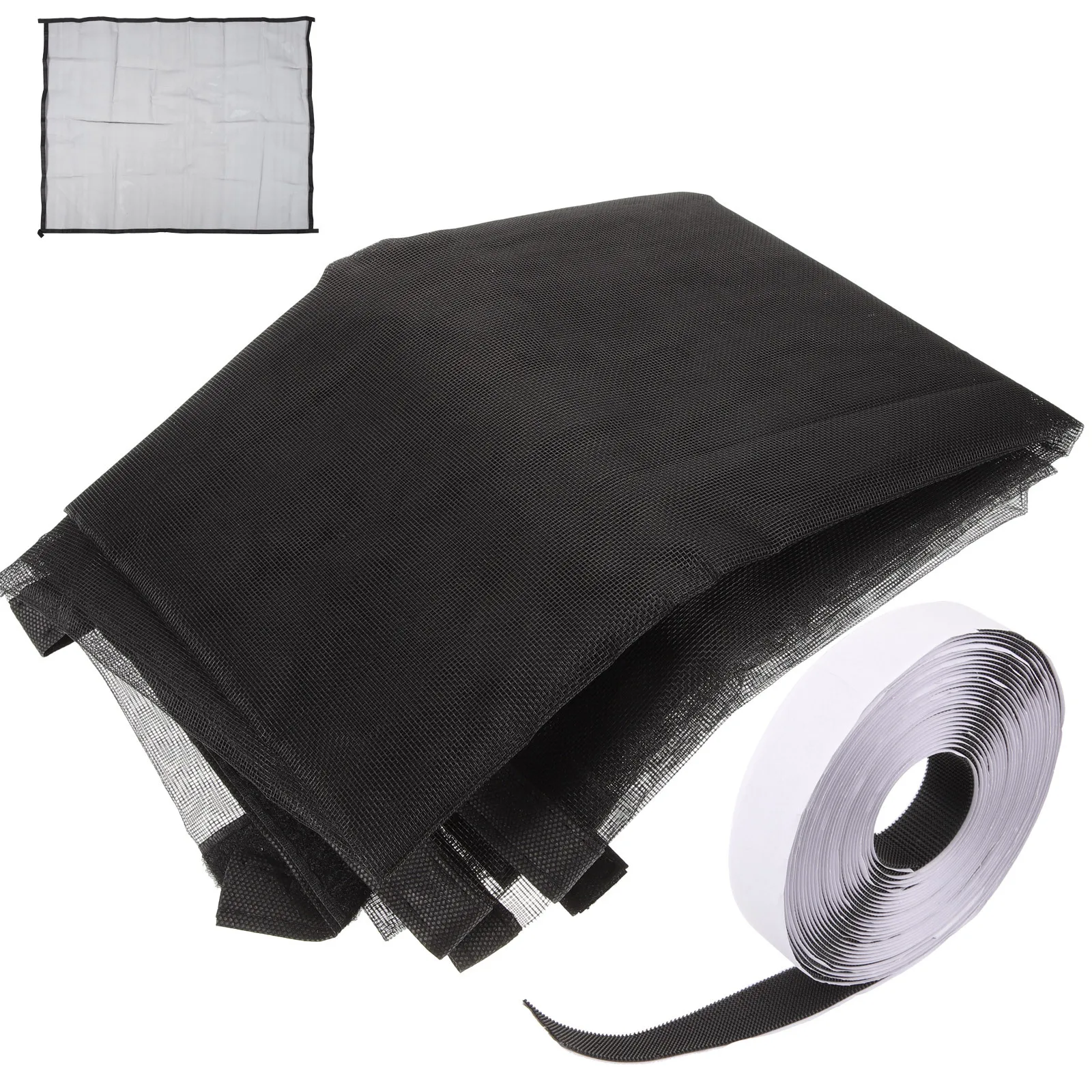 

1Set Anti Insect Window Screen Mesh Strong Adhesive Replacement Screens for House Windows Breathable Protective Design Washable