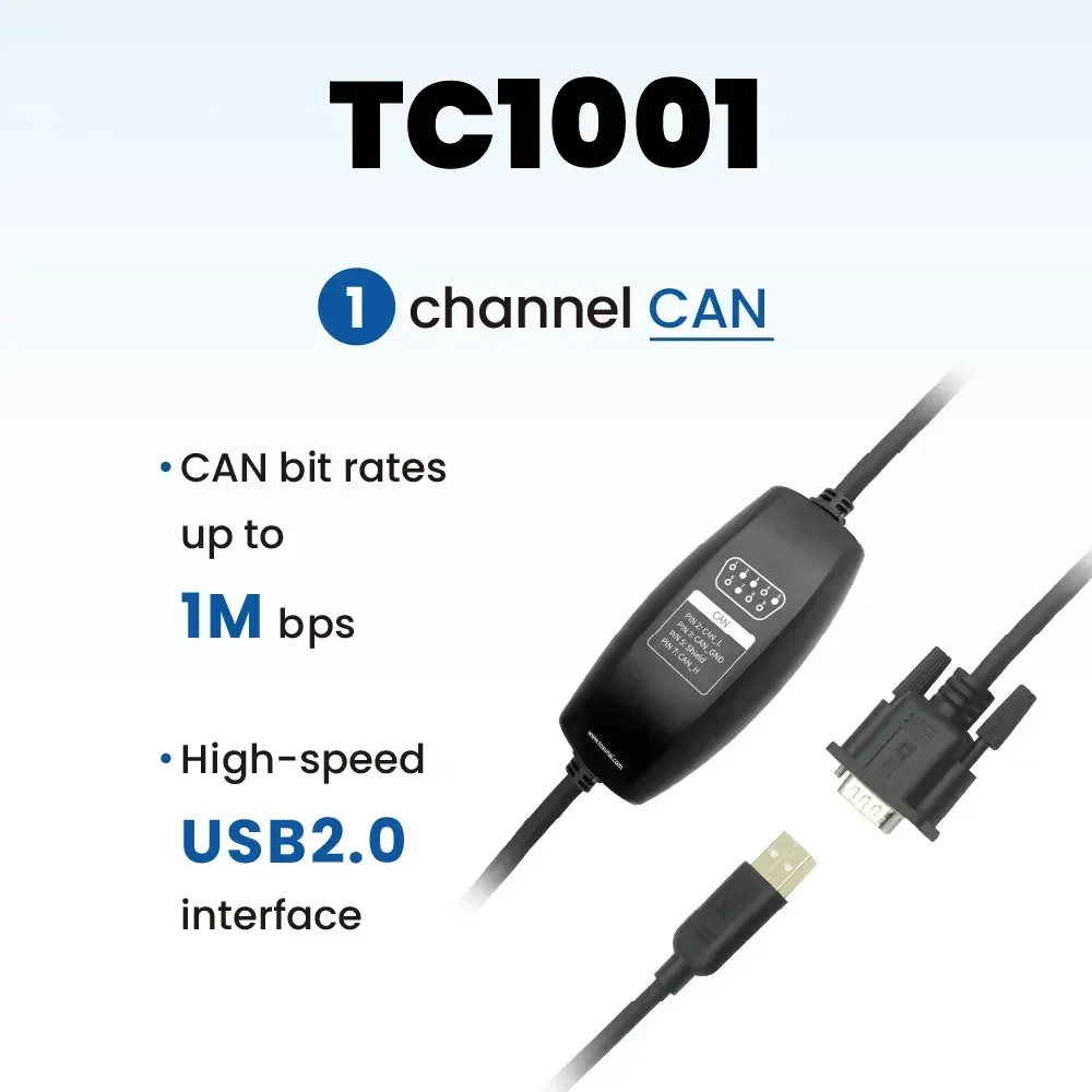 TC1001 New Energy Vehicle CAN USB Bus Message Analyzer Interface Card TL1001/TC1011/TC1012/P/TC1013/TC1014/TE1001