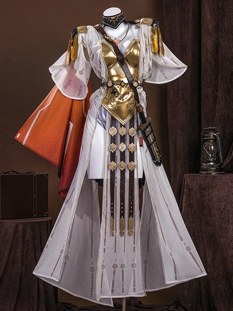UWOWO Augusta Cosplay Collab Serie: Spiel Wuthering Waves Augusta Cosplay Kostüm Wuwa Kopfbedeckung XS-2XL Halloween Kostüm
