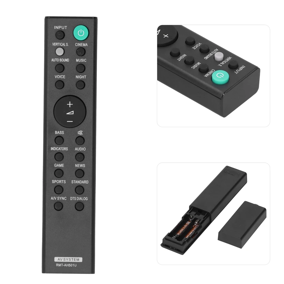 Portable Remote for Sony HT-X8500 RF Wireless