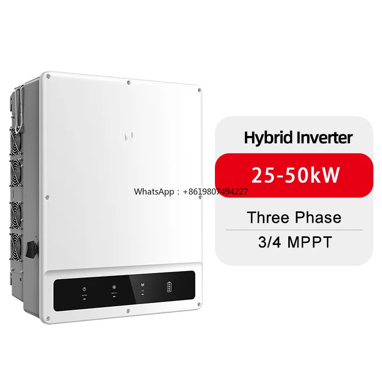 Hybrid Solar Inverter GW-25/30/40/50KW-ET Three Phase High Voltage 25-50KW IP66 48VDC Battery 98.1% Efficiency