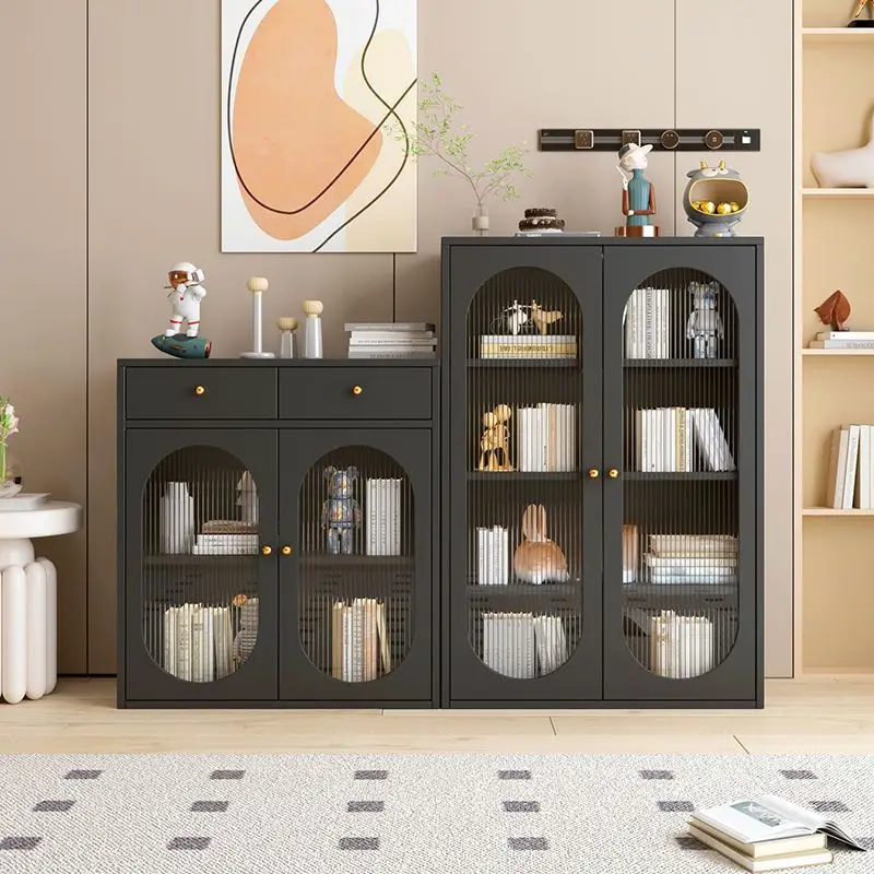 

Бытовая стальная книжная полка, многослойный пылезащитный новый книжный шкаф для детской спальни, шкафчик из кованого железа для гостиной