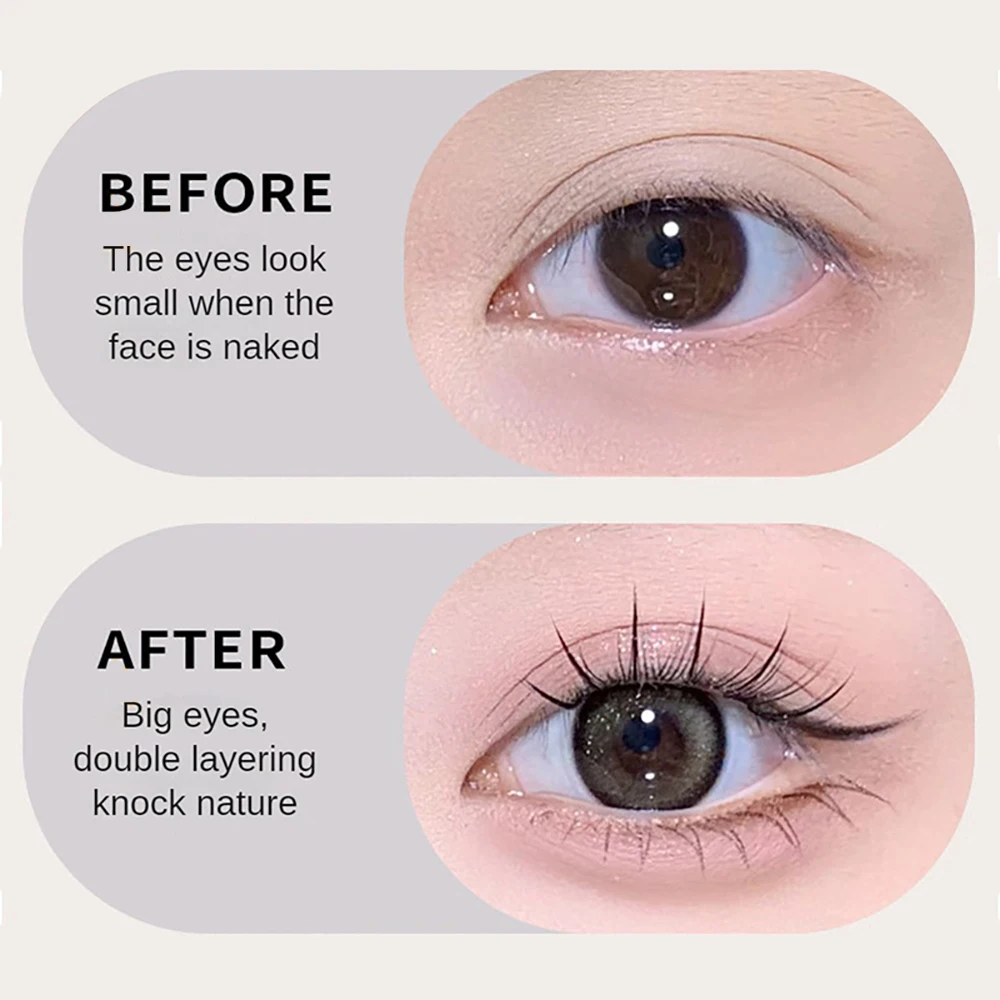 1/2/4PCS Newbie Friendly Precision Eyeliner Water Proof Double Cross Eyeliner Not Easy To Faint Animal Husbandry