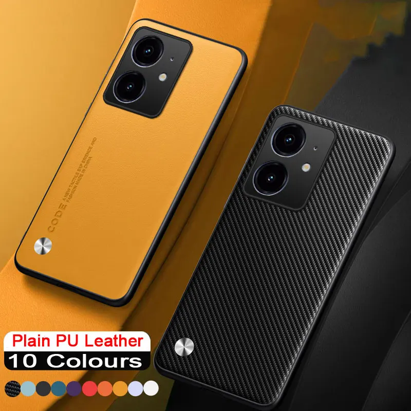 Custodia per Realme Neo 7X Custodia in pelle PU in fibra di carbonio per Realme GT Neo7 SE GT7 Pro Racing Anti-shock Custodia morbida per paraurti