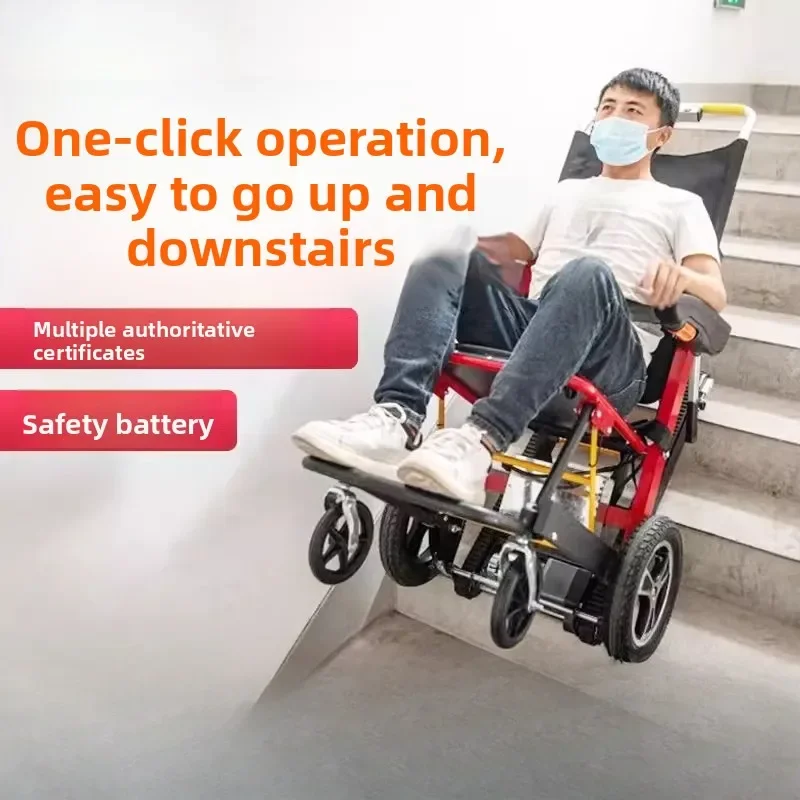 

wheelchair stair climbing artifact going up and down the stairs Intelligent scooter Elderly stair climbing machine