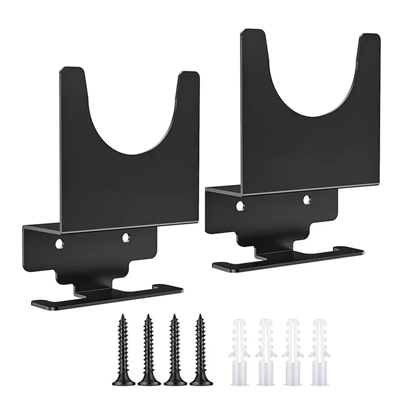 2PCS Black Angle Grinder Holder Polisher Holder Storage Rack Wall Mounted Bracket Hand Sander Tool For Homes Shops Workbenches