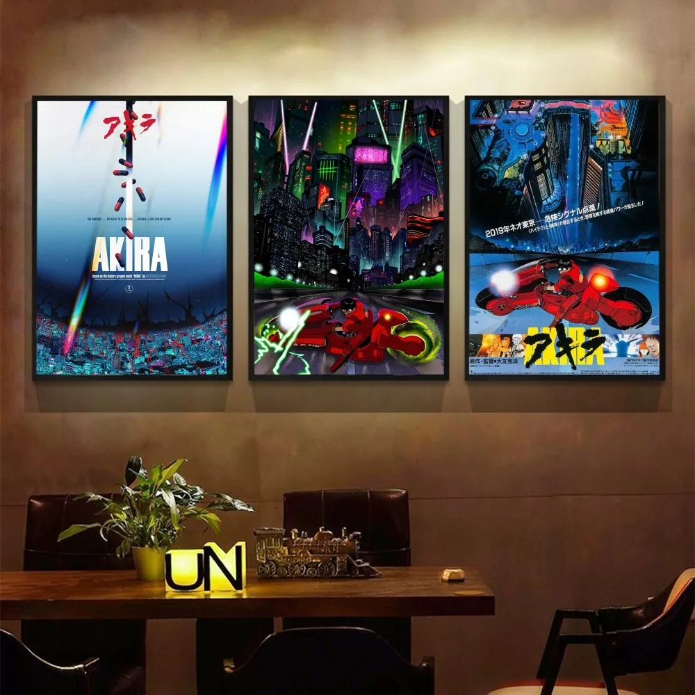 

Akira 1988 Film Classic Movie Posters Vintage Room Bar Cafe Decor Nordic Home Decor