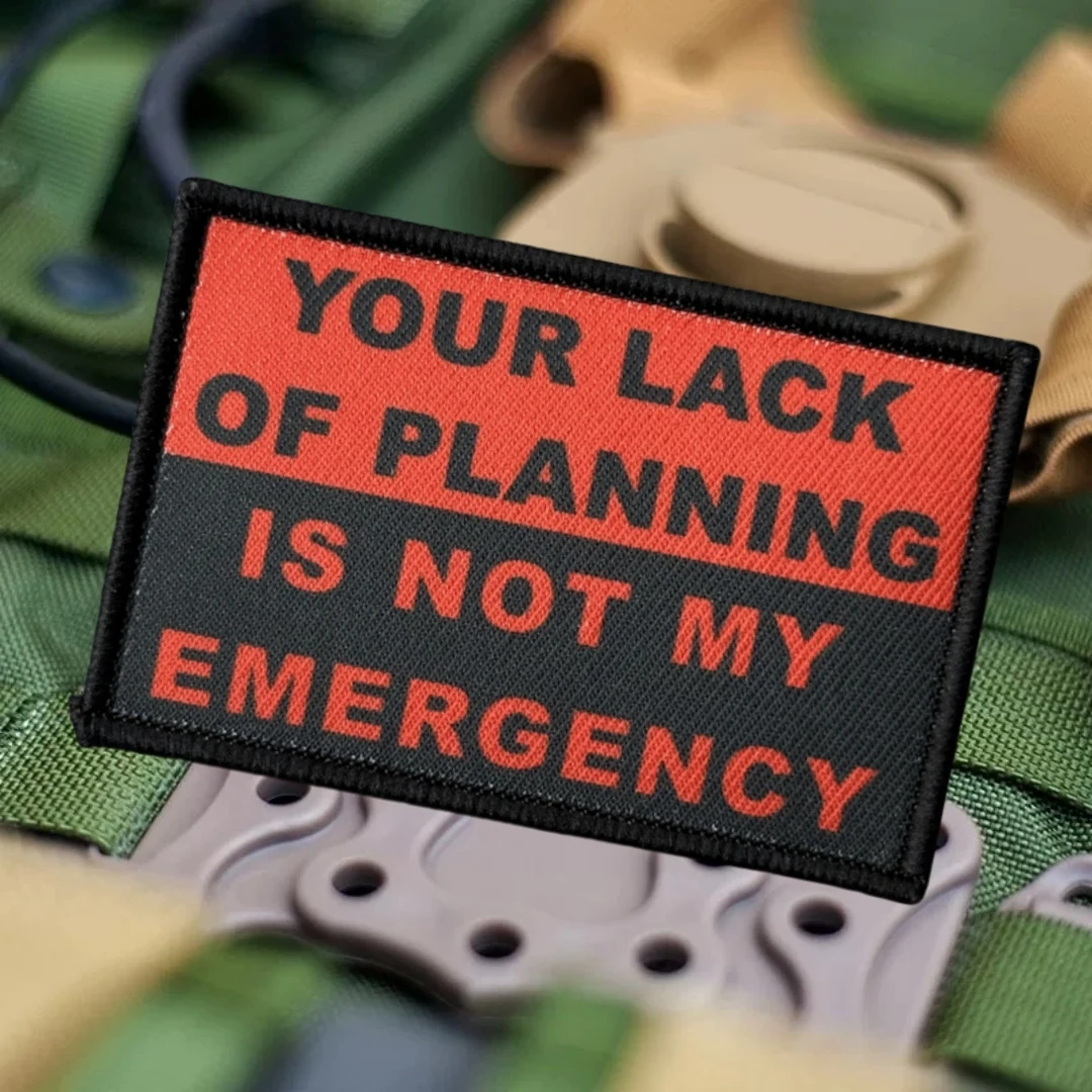 Parche táctico militar moral de emergencia con velcro para ropa - imagen 3