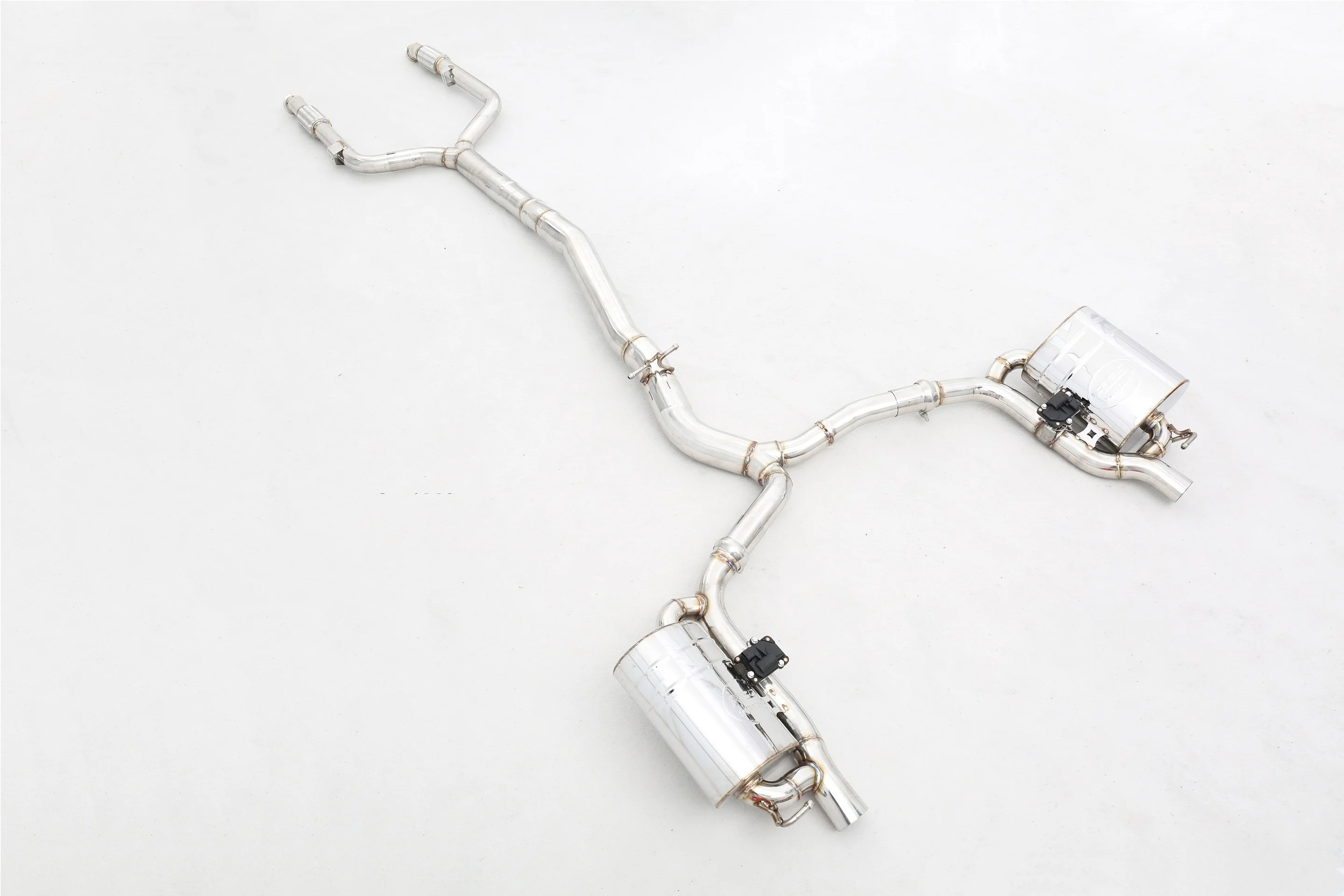 C43 W205/C205 3.0T M276 تخصيص المصنع 304 الفولاذ المقاوم للصدأ/نظام العادم صمام التيتانيوم