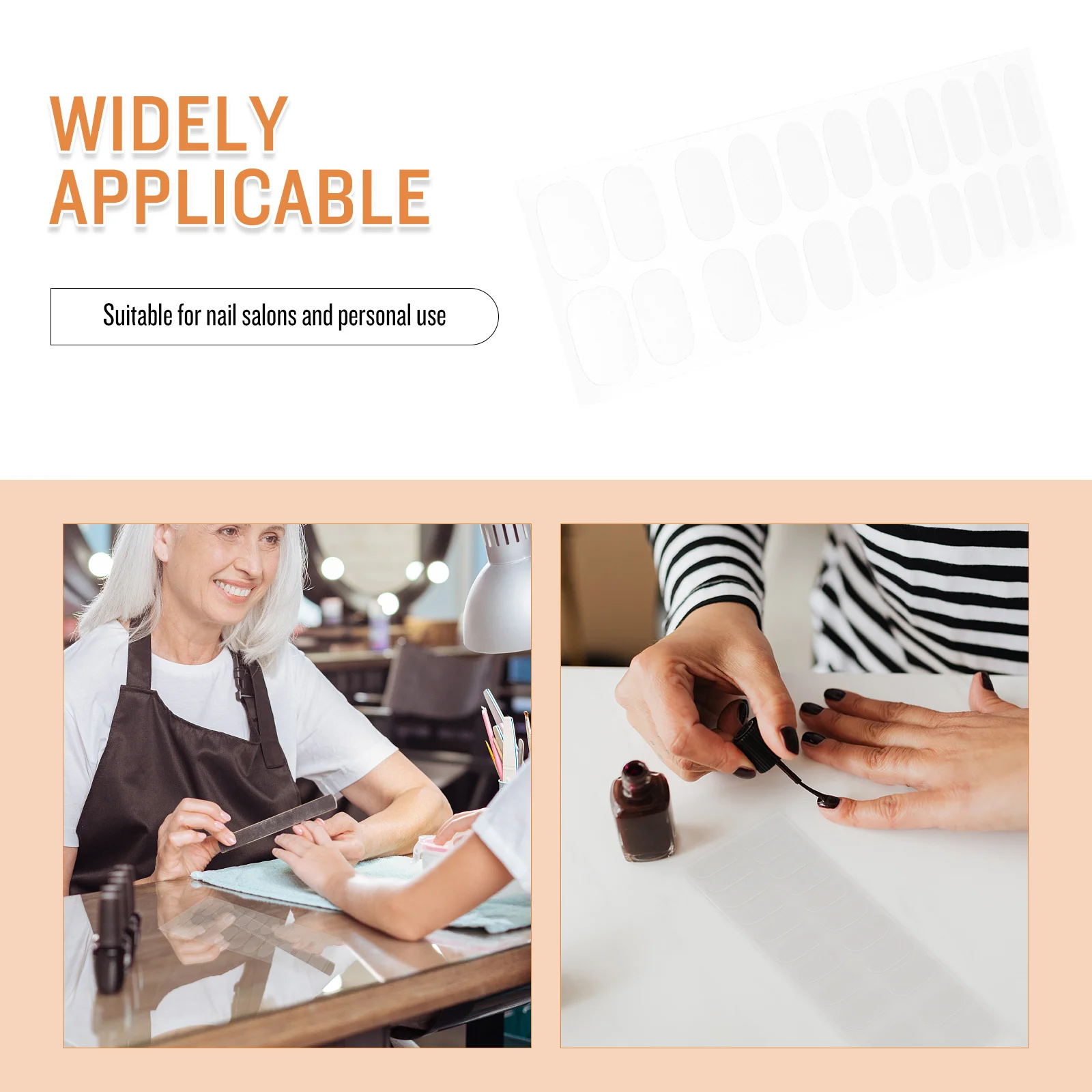 

6 листов прозрачных наклеек для ногтей для быстрого и легкого нанесения, длительной защиты, прозрачные гелевые наклейки для маникюра, принадлежности для маникюра