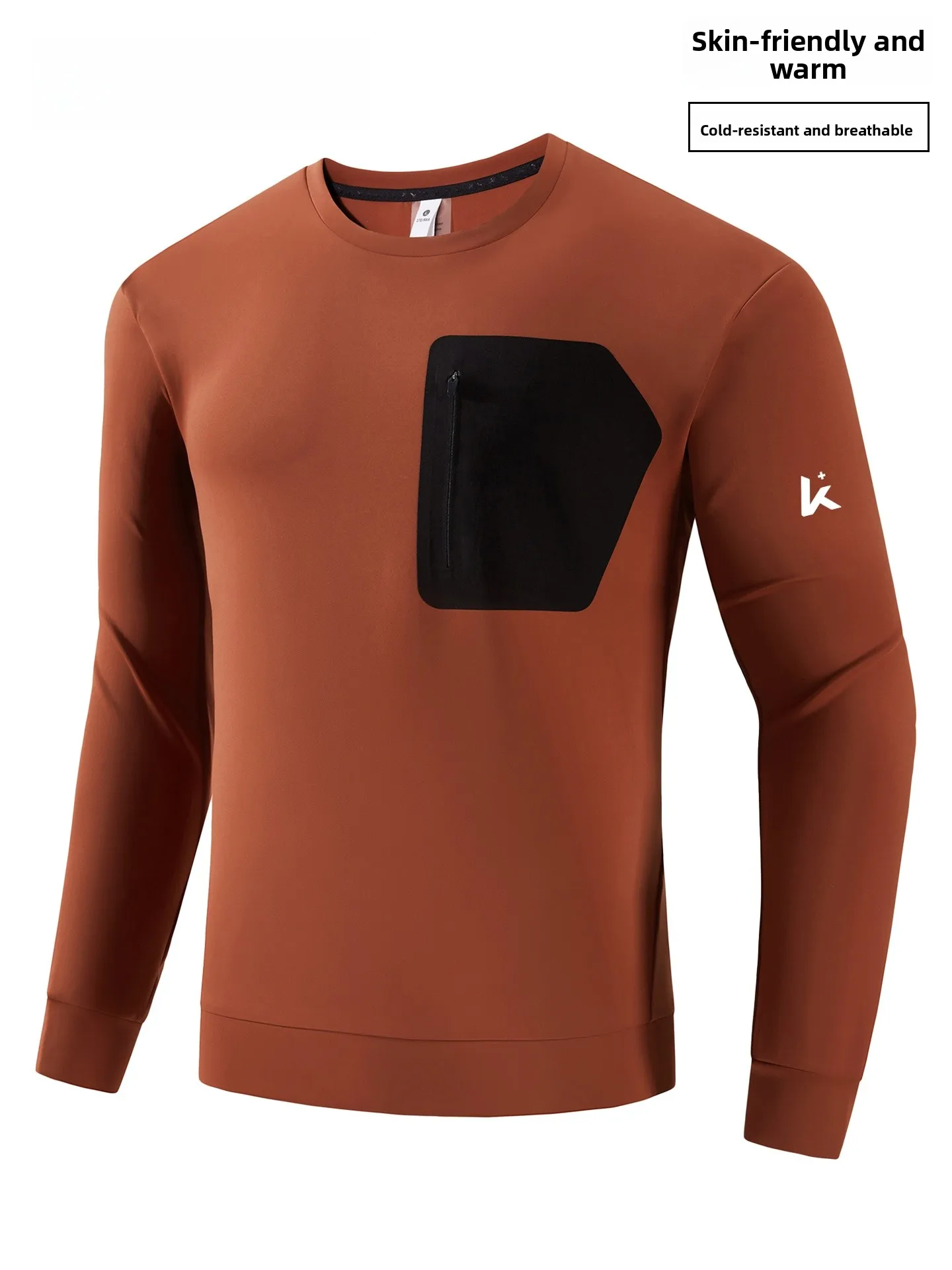 

Легкий уличный топ Fitn Long Sve, мужская тренировочная одежда, теплая, мягкая, удобная, устойчивая к морщинам