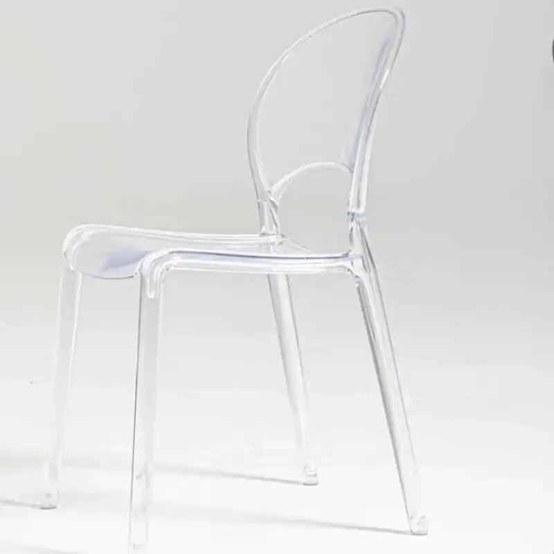 

Balcony, plastic, outdoor dining chairs, living room that conforms to ergonomics, transparent floor dining chairs, minimalist