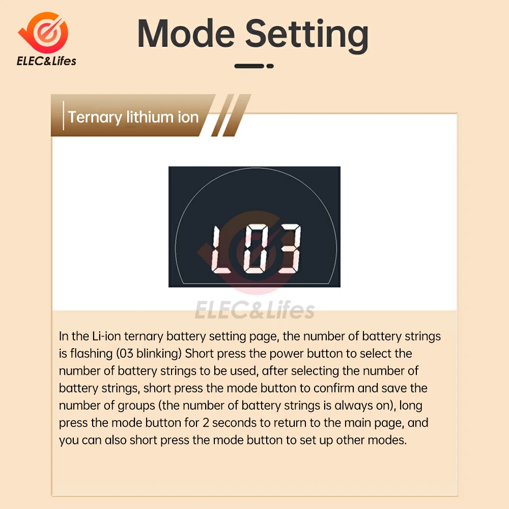 DC 7-100V Car Voltage Gauge LED Digital Display 12V 24V Waterproof Voltmeter Round Voltage Meter Battery Capacity Monitor
