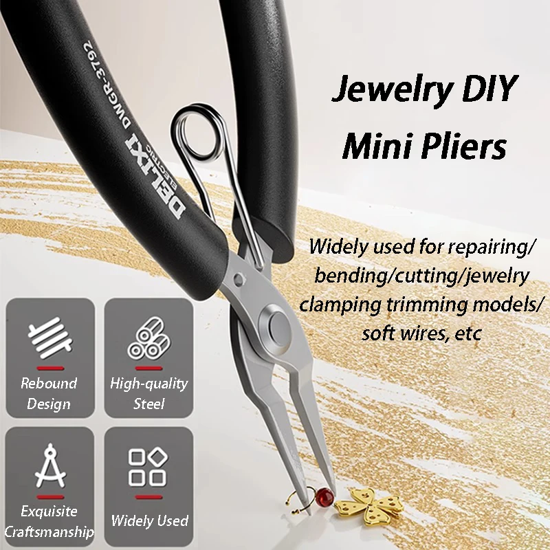 

Ювелирные изделия DIY мини-ручные плоскогубцы портативные многофункциональные пальмовые круглые плоские изогнутые остроконечные плоскогубцы ручной работы инструменты для изготовления ювелирных изделий