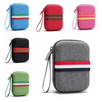 2.5-inch Mobile Hard Drive Power Storage Bag Dust-proof Multifunctional Data Cable Storage Bag EVA Waterproof