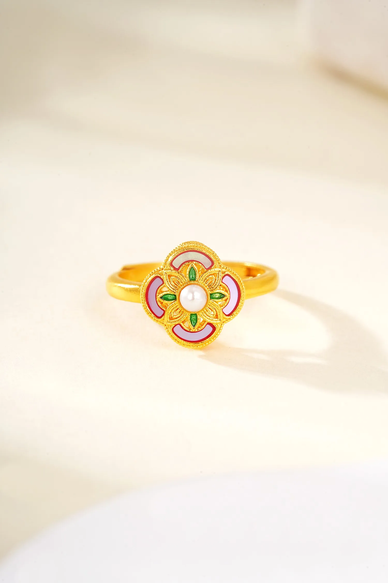 خواتم ليوم جواهر رغبة جيدة للنساء 24k الذهب فيرميل 925 فضة قاعدة مجوهرات قابل للتعديل خواتم مرصعة بالزركونيا #3