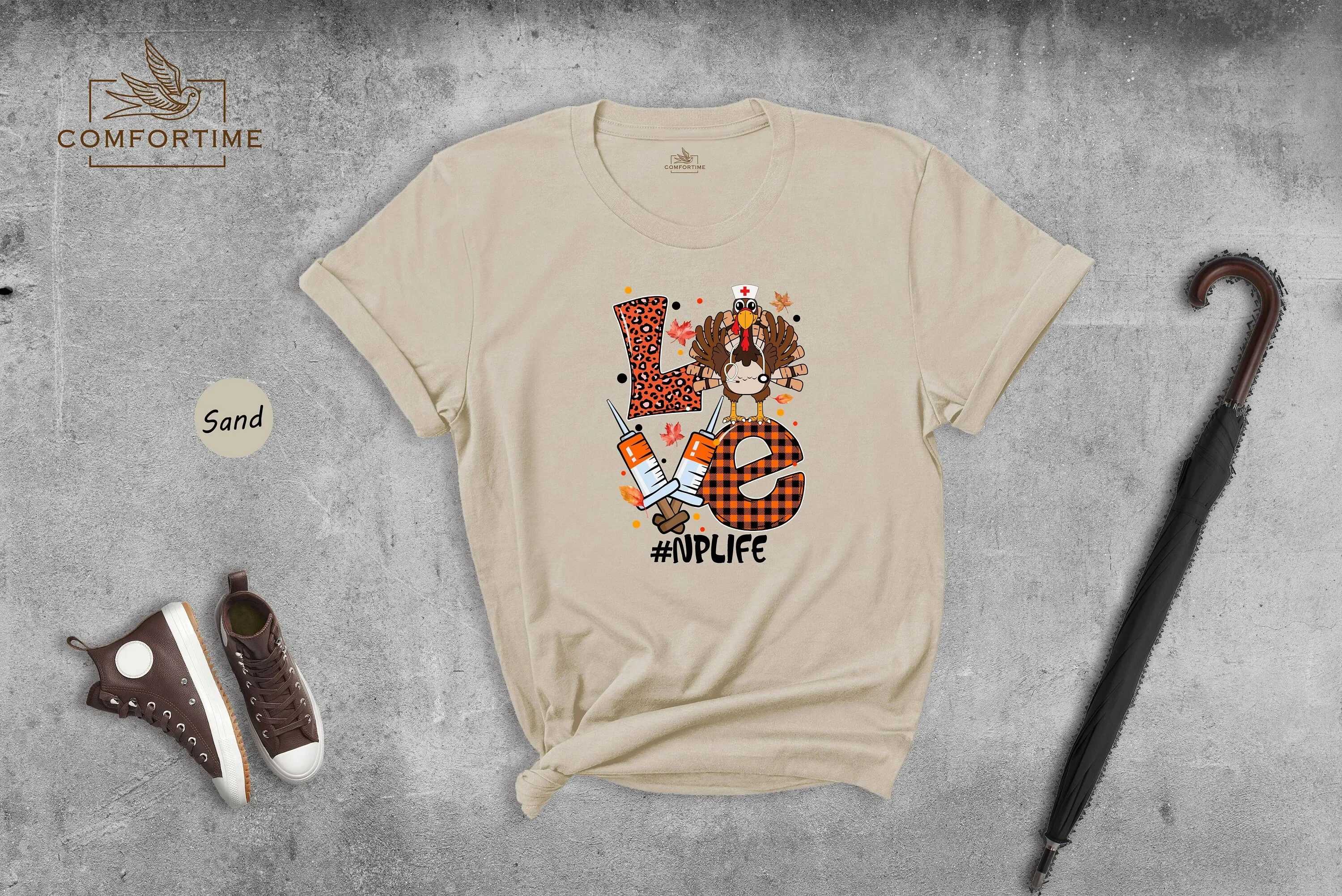Love Nurse Practitioner T Shirt Thanksgiving NP StudenT For To The Cutest Turkeys Turkey