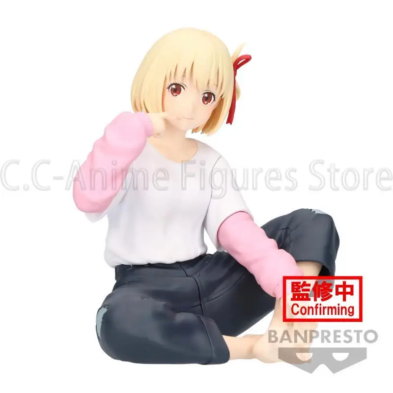 Bandai-Figurine originale Banpresto Relax Time, Lycoris Recoil, Nishikigi Chisato, Anime authentique, Modèle en boîte, Jouet, Poupées, Cadeau, En stock