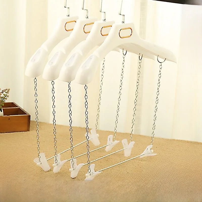 

Набор соединителей для цепочек-вешалок для одежды, зажимы для брюк, креативный дизайн, пластиковые вешалки для взрослых