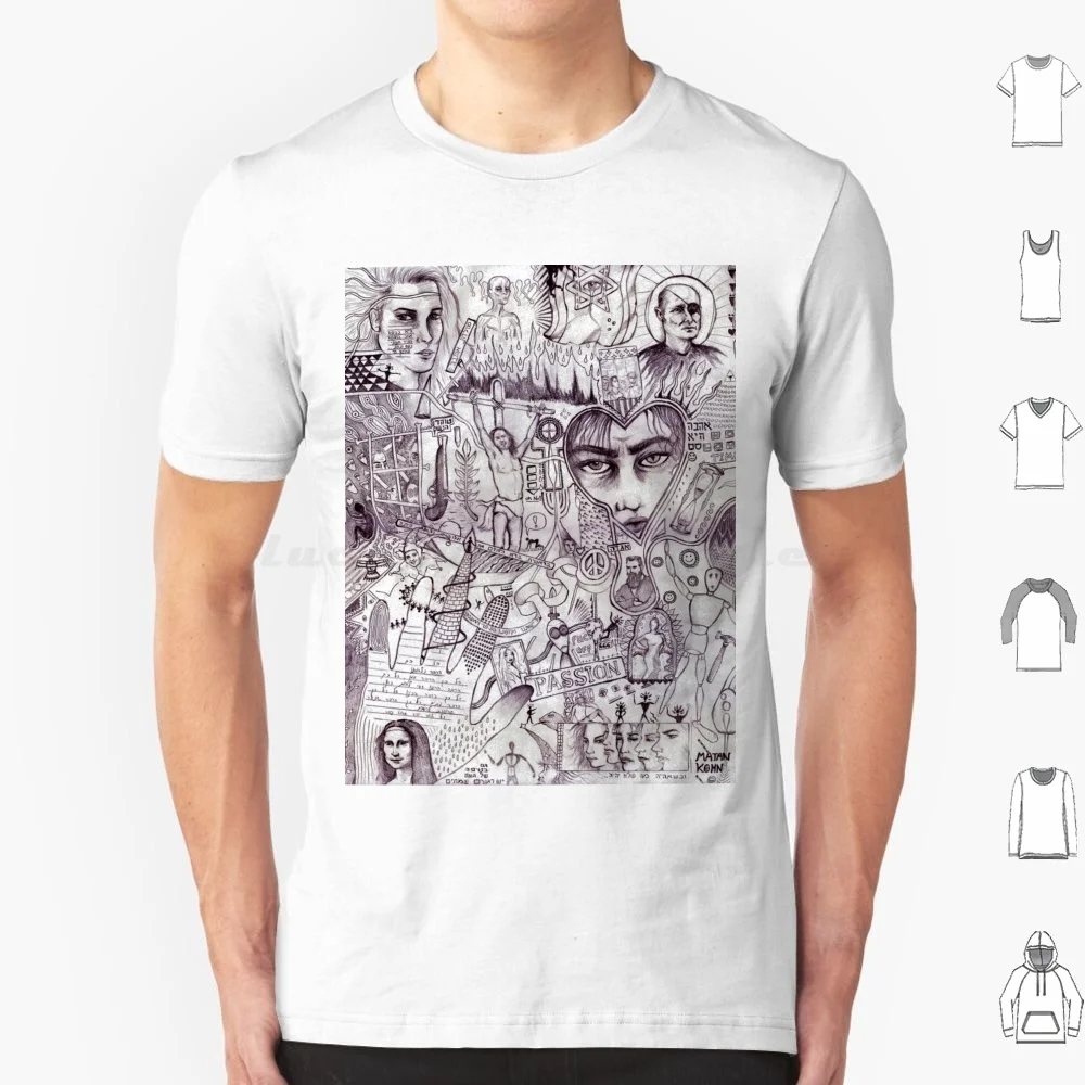 Israeli History T Shirt 6xl Cotton Cool Tee Israel History Moshe Dayan Ben Guryon Hertzal Woman Pencil Psychedelic Jesus Mona