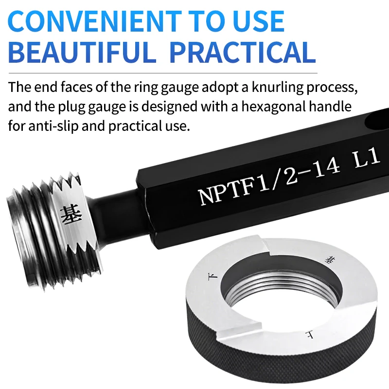 

UT TAP 1 шт./компл. NPTF L1/Smooth/L3 Конусный резьбовой калибр для труб/Инструмент для измерения калибра NPTF 1/16~3/4 1''- 1''1/4 1''1/2 2''- 2''1/2 3''