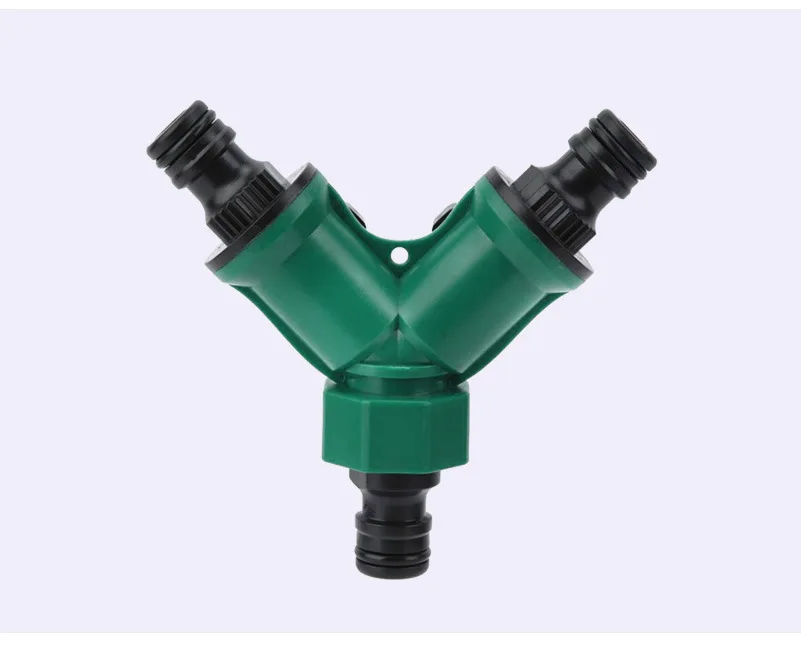 2 Way Garden Hose Pipe Splitter Connector Adaptor Water Diverter For Horticultural Irrigation Car Washing And Balcony Watering