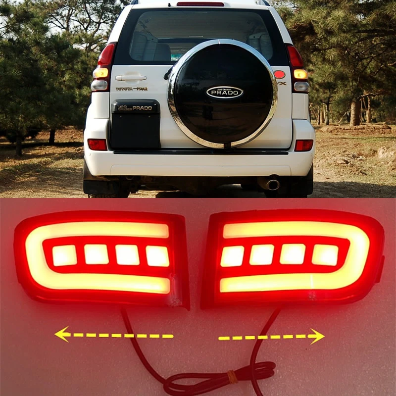 

For Toyota PRADO LC120 2700 4000 2003-2009 modified rear bumper lights, rear fog lights, replacement of original fog lights