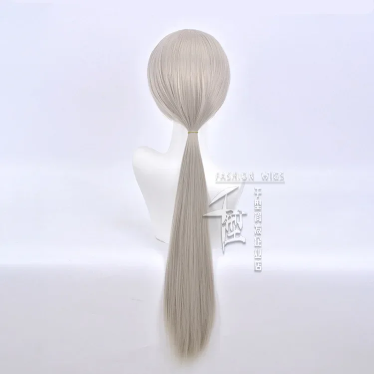 チェーンソーマン Quanxi コスプレウィッグロングベージュ結ばれた髪女性のための日本アニメ役割ウィッグコミコンドレスアップコスチュームアクセサリー