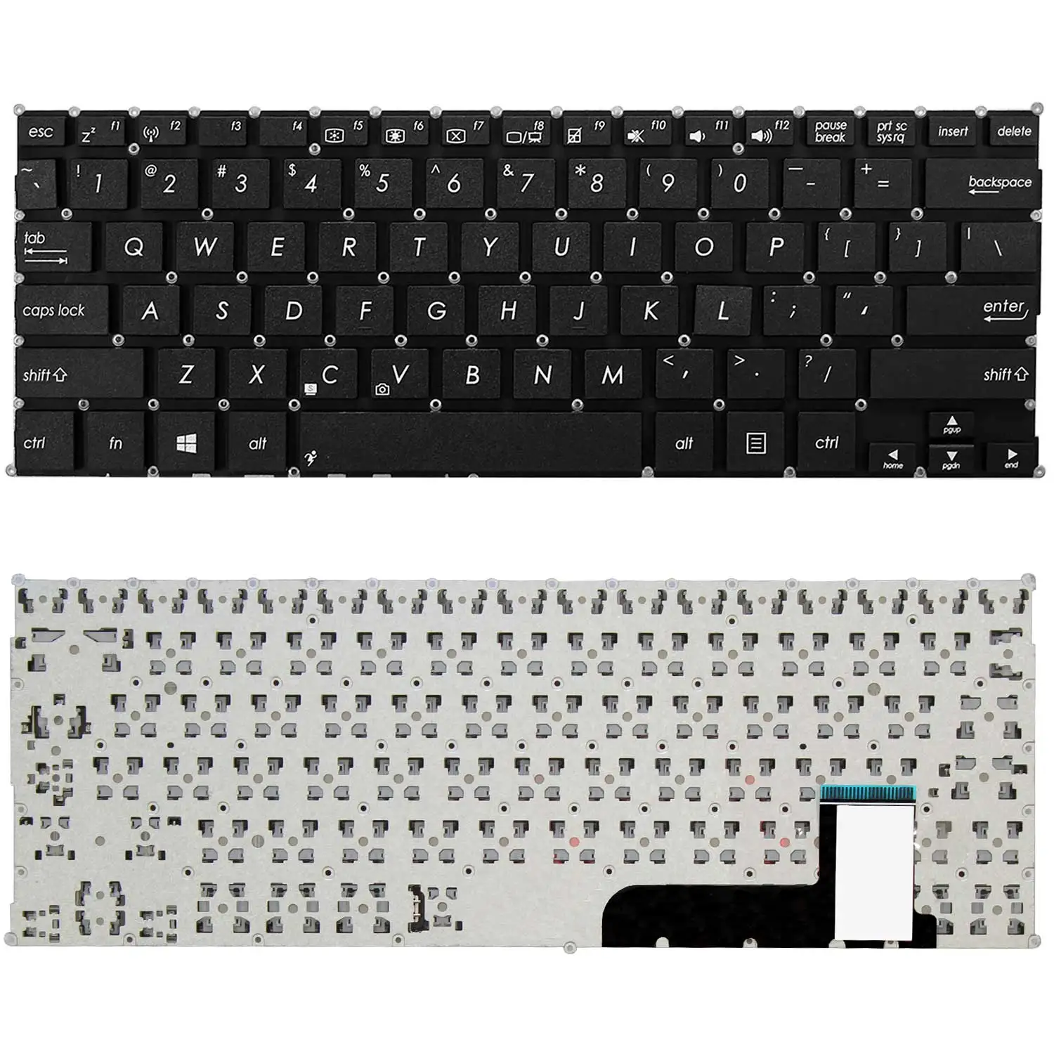 Asus X201 X201e S200 S200e X202e Q200 X205ta T300f T300fa X201x X202 X205t Layout US Black Compatible Keyboard Notebook